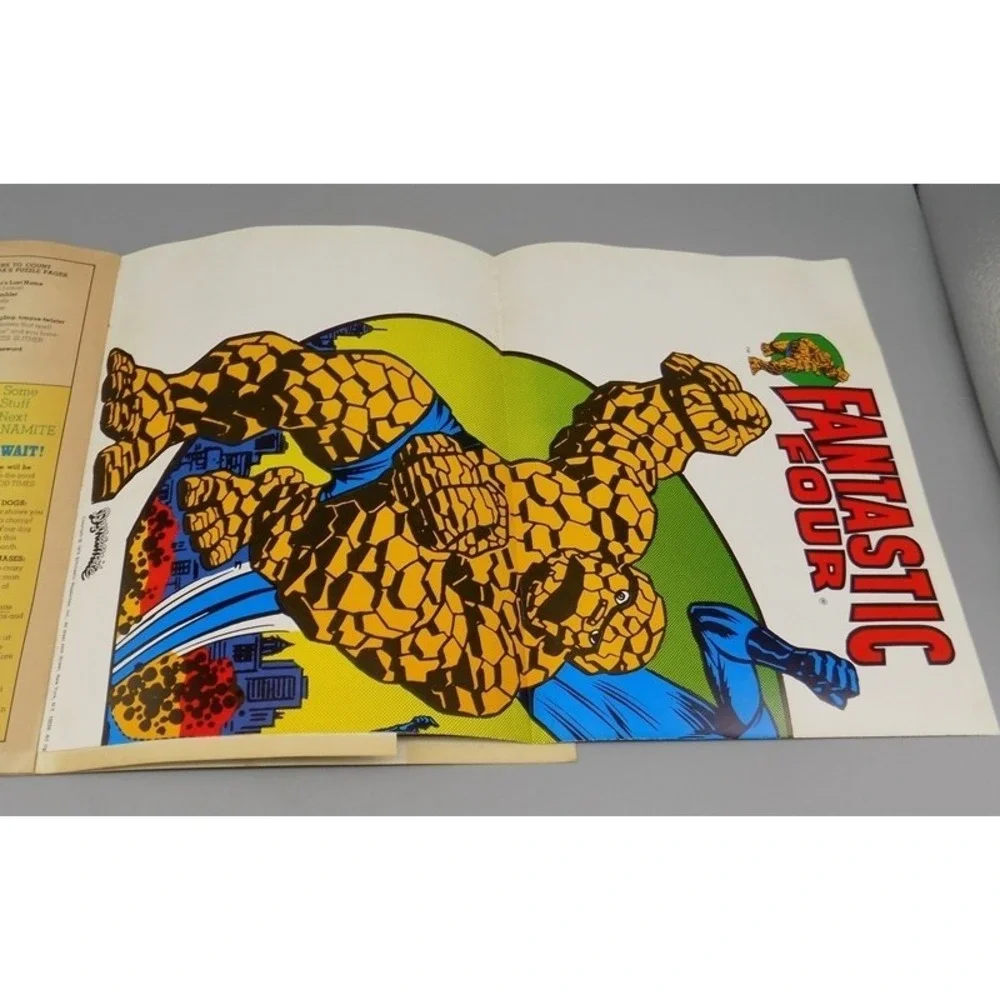 Dynamite Magazine Issue 9 w/ Fantastic Four Poster John Denver Marvel 1975